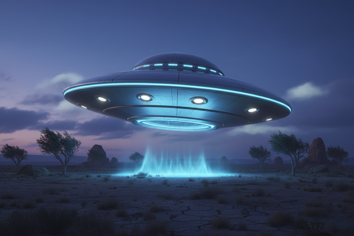 Levitating flying saucer